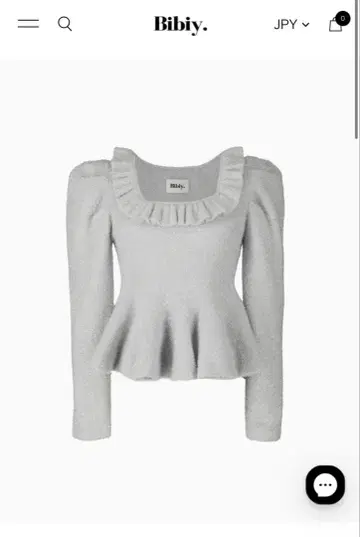 Bibiy. 택 포함 새상품 LISA PEPURAMU TOP