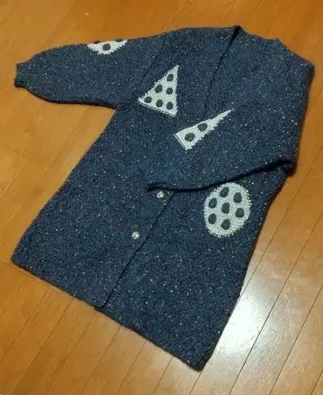 가디건 롱 가디건 니트 긴팔 핸드메이드 손뜨개질