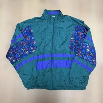 컬러풀 패턴 나일론 자켓 XL