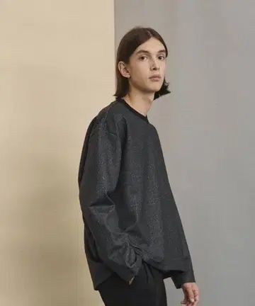 다운 체크 풀오버 / 빅 실루엣 / 셋업