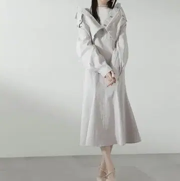 [ 미사용 새상품 ] 데님 롱 원피스 스커트 자켓 셋업