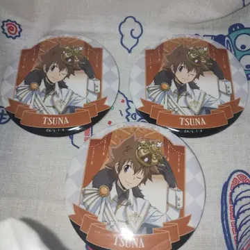 가정교사 히트맨 REBORN! 리본 사와다 츠나요시 캔뱃지 3개 세트