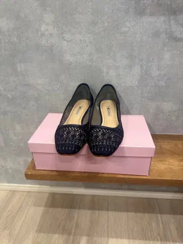 다이애나 펌프스 23.5cm 네이비