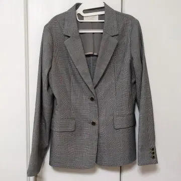anySiS 그레이 체크 무늬 비즈니스 자켓