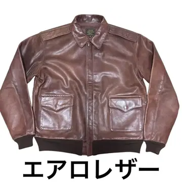 에어로 가죽 a-2 자켓 42