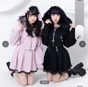 DearMyLove 하트 비쥬 레이스 2way 테일러드 자켓 블랙