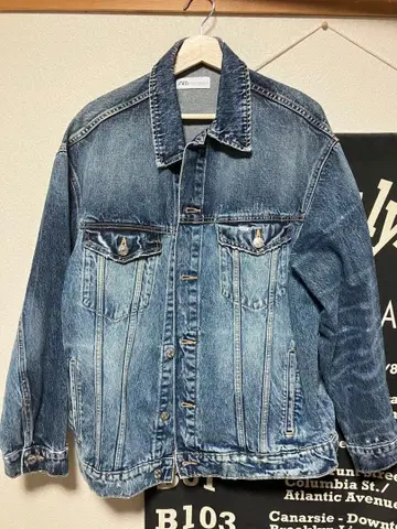 ZARA 데님 자켓 데님 블루 L