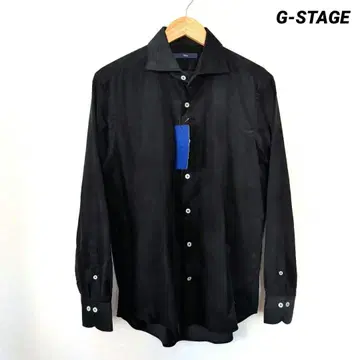 새상품 코듀로이 컷어웨이 셔츠 긴팔 셔츠 드레스 캐주얼 블랙 46