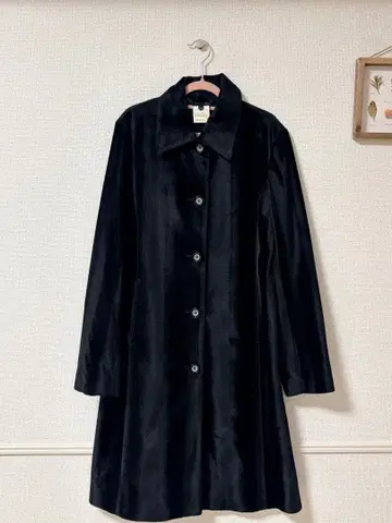 블랙 롱 코트 사이즈 38