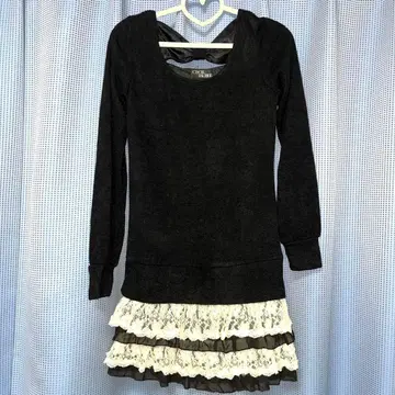 CECIL Mc BEE 긴팔 프릴 원피스