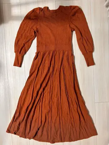 (새상품급) 니트 원피스 브라운