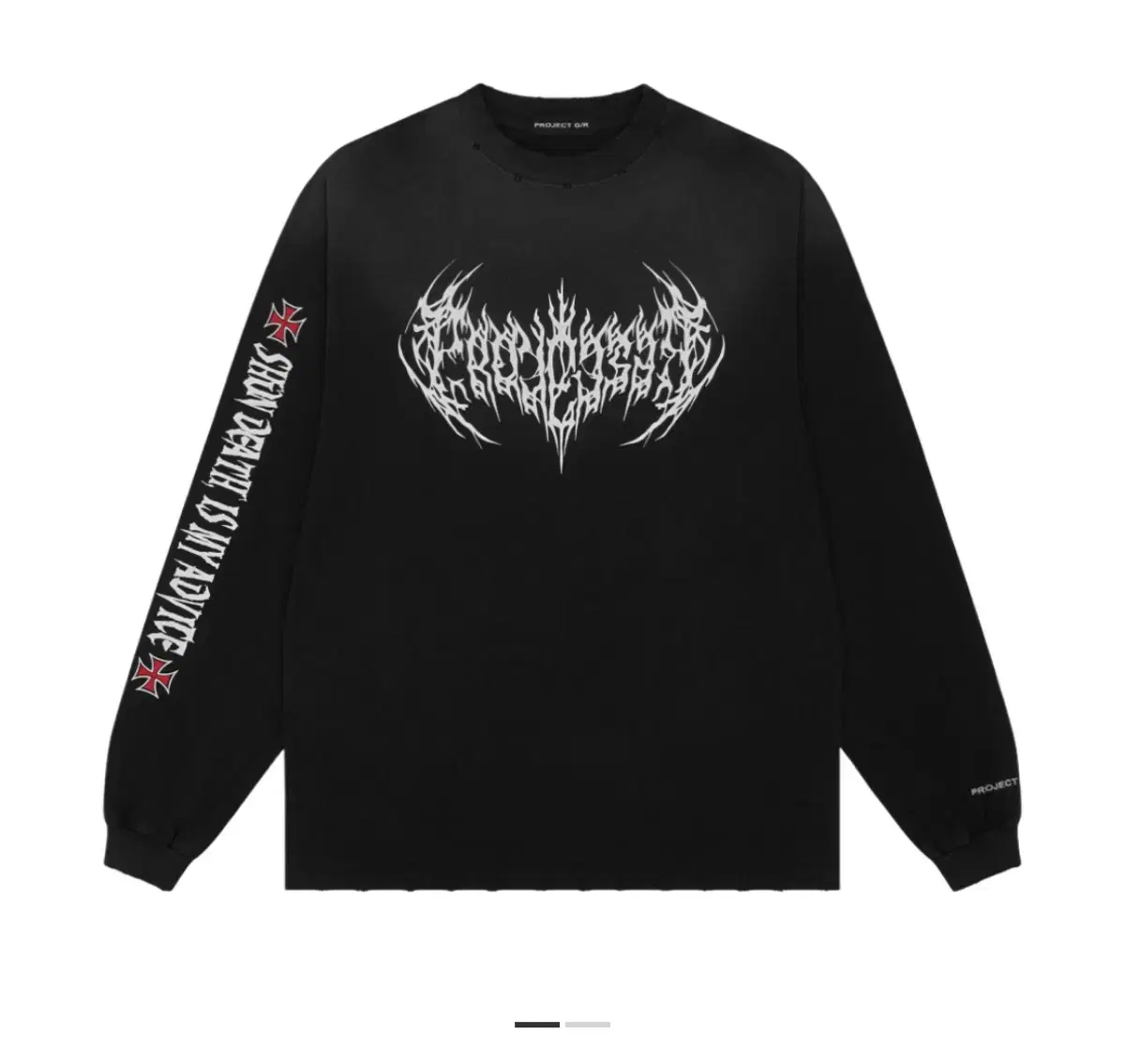 [2] Project GR Metallic Logo Long Sleeve Black