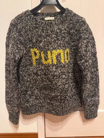 오드리앤존와드 로고 니트 페루 니트