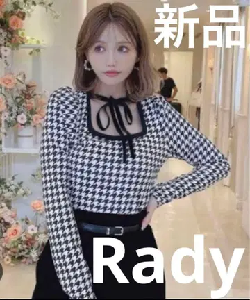 [미사용 새상품] Rady 하운드투스 패턴 긴팔 상의
