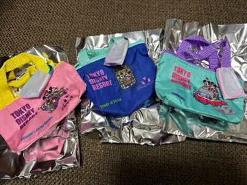 디즈니 랜드 시 캡슐 토이 미니 파우치 카라비너 미키 미니