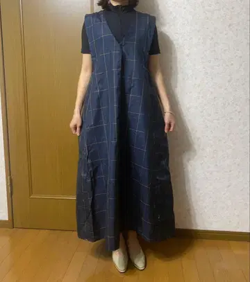 기모노 리메이크 원피스 오시마 명주 모델 158cm 45kg M 사이즈