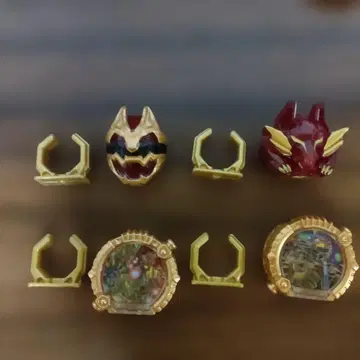 넘버원 전대 고쥬우쟈 쎈타이 반지 4개 반다이