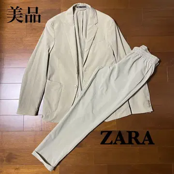 새상품급 자라 수트 상하의 자켓 팬츠 스트레치 테이퍼드 팬츠