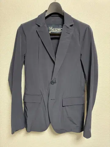 HERNO 46 네이비 테일러드 자켓