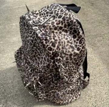 [Import] 레오파드 퍼 펑크 백팩 Y2K