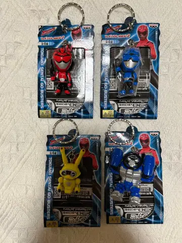 고버스터즈 피규어 키링 4종 세트
