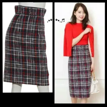 저스길리티 마린 트위드 타이트 스커트