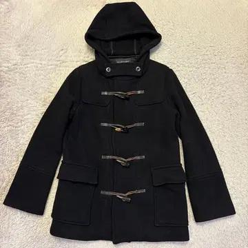 JILL STUART 질 스튜어트 숏 더플 코트 후드 부착 블랙