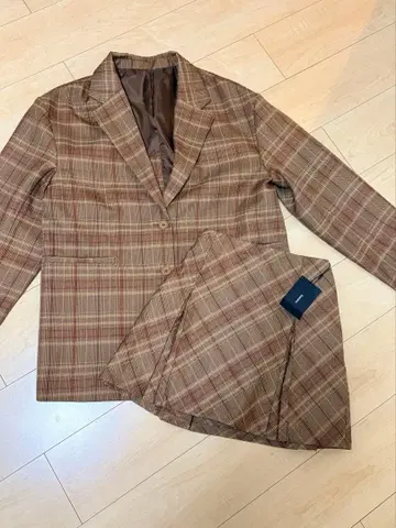 kastane 자카드 체크 자켓 스커트