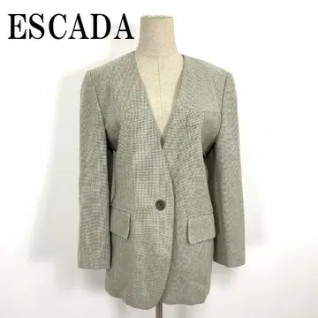 LA8572 에스카다 노카라 자켓 그레이 울 36