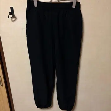 블랙 조거 팬츠 허리밴딩