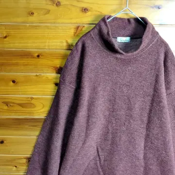 트레이닝복 맨투맨 플리스 긴팔 브라운 하이넥 XL 2XL LL 구제 의류