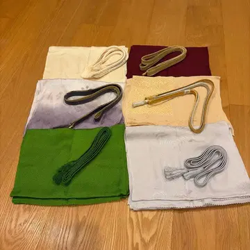 허리띠 오비 장식 천 6종 세트