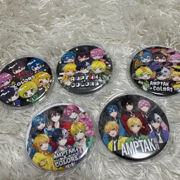 AMPTAK x COLORS 캔뱃지 5개 세트