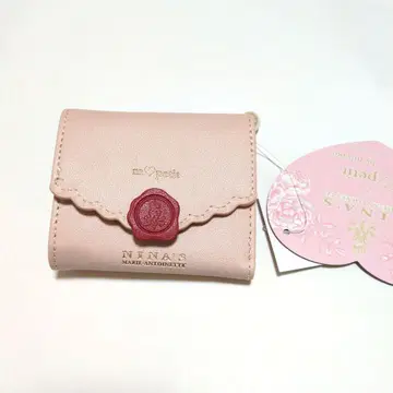 아오키 미사코 핑크 3단 폴더형 미니 지갑