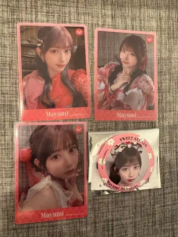 시라이시 마유미 트레이딩 카드 캔뱃지 세트 투어