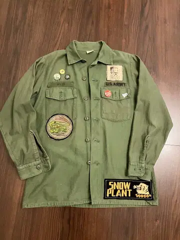 빈티지 밀리터리 셔츠 snowplant northnoname