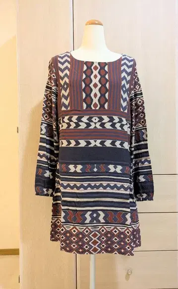 Desigual 기하학 패턴 원피스 42 사이즈 XL