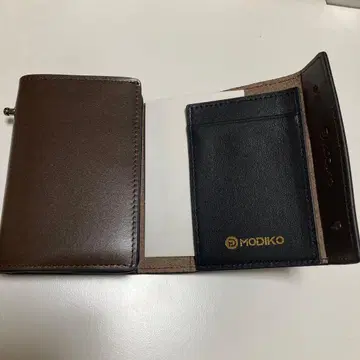 MODIKO 접이식 지갑 브라운
