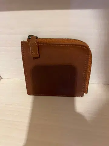 브라운 가죽 코인 케이스