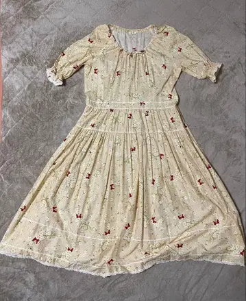 PINK HOUSE 꽃무늬 롱 원피스 반팔