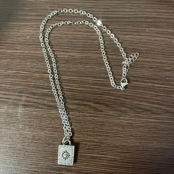 실버 925 태양 모티브 목걸이 탑