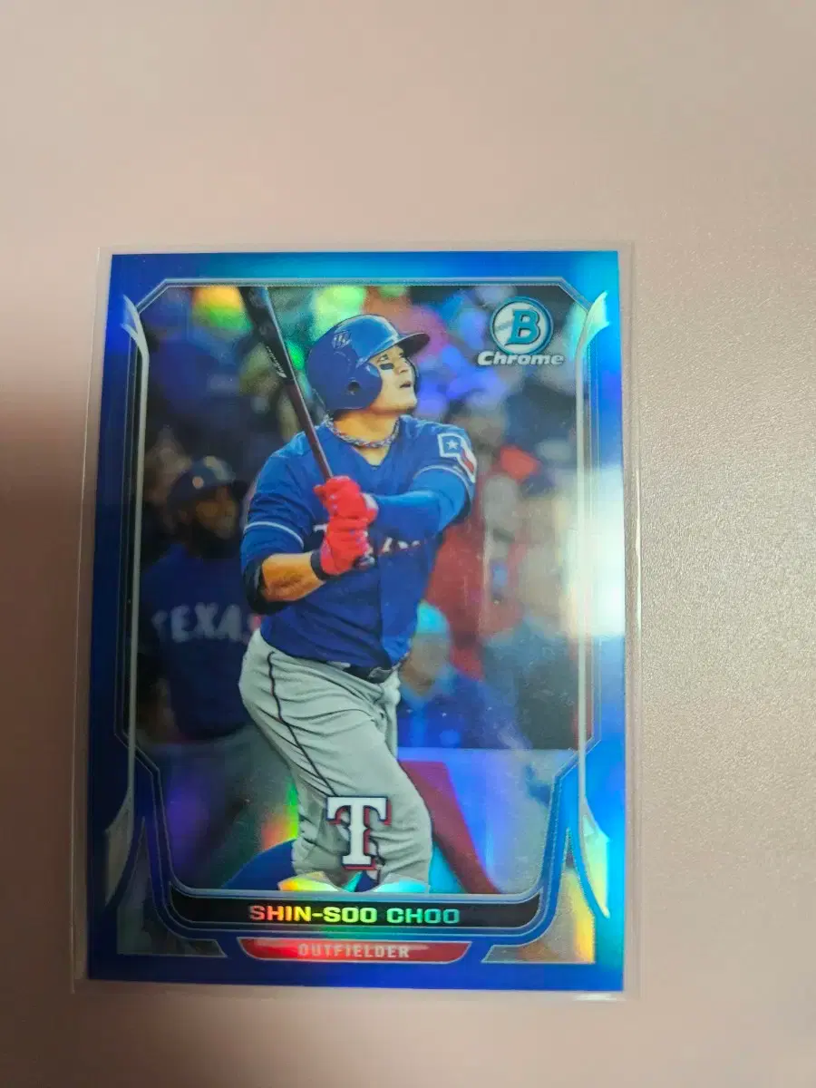 추신수 250장 한정 2014 Bowman Chrome 블루 리플렉터