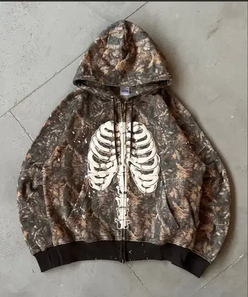 HEAVY WEIGHT BONE PAINT DOUBLE 더블 지퍼