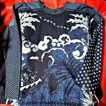 [ 45R 그림책 반다나 긴팔 블라우스 ]