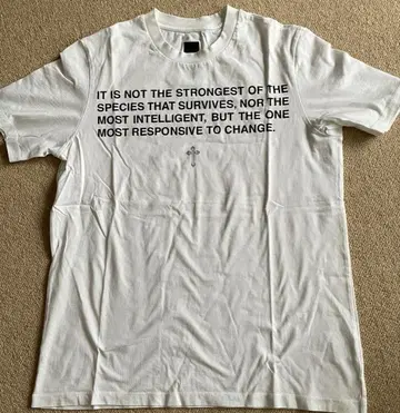 OAMC 티셔츠 화이트 진화론 프린트 size M