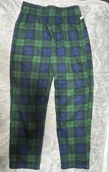 그린과 파랑 체크 무늬 쿠크맨 셰프 팬츠 M