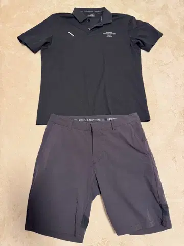 세러데이 뉴욕시티 골프웨어 상하의 세트 블랙