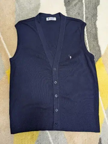 FUKUZO 네이비 슬리브리스 베스트 XL