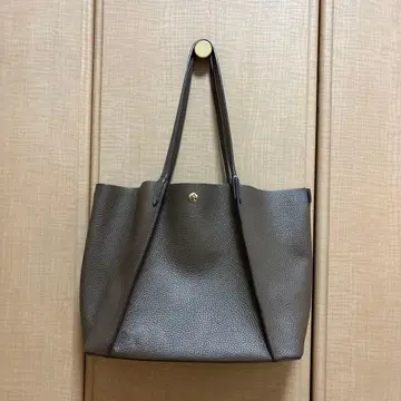 ABBANDOONO 토트백 가죽 브라운