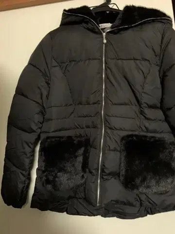 axes femme 새상품 미들 기장 충전솜 다운 코트 블랙 L